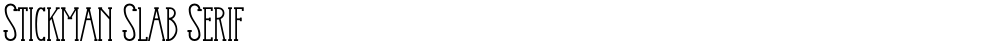 Stickman Slab Serif