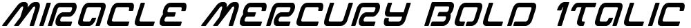 Miracle Mercury Bold Italic