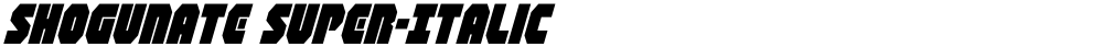 Shogunate Super-Italic