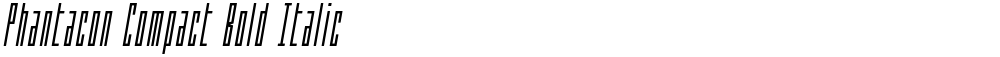 Phantacon Compact Bold Italic