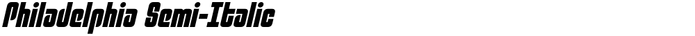 Philadelphia Semi-Italic
