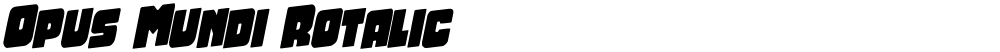 Opus Mundi Rotalic