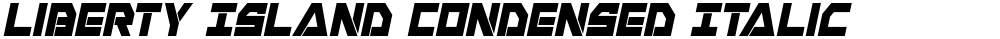 Liberty Island Condensed Italic