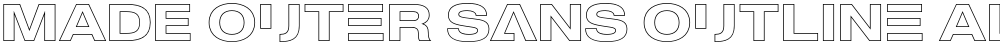 MADE Outer Sans Outline Alt