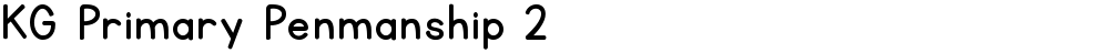 KG Primary Penmanship 2