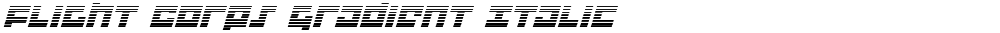 Flight Corps Gradient Italic