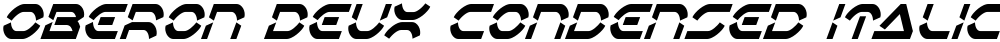 Oberon Deux Condensed Italic