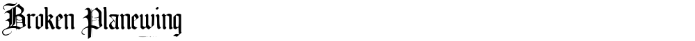 Broken Planewing