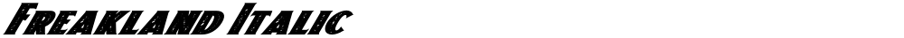 Freakland Italic