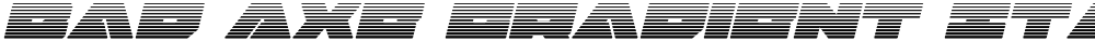 Bad Axe Gradient Italic