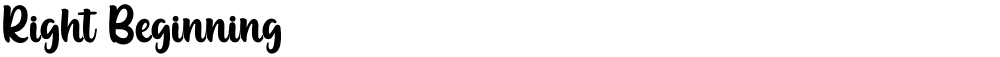 Right Beginning