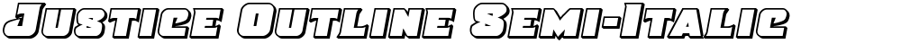 Justice Outline Semi-Italic