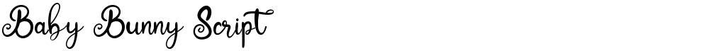 Baby Bunny Script