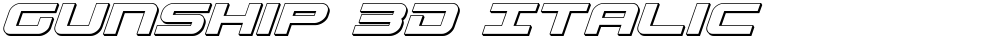 Gunship 3D Italic