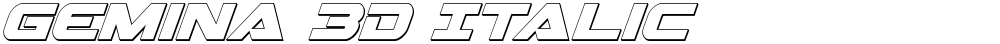 Gemina 3D Italic