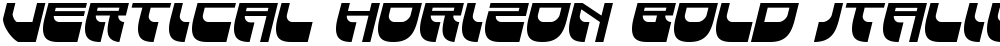 Vertical Horizon Bold Italic