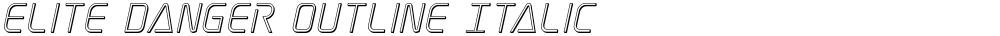 Elite Danger Outline Italic