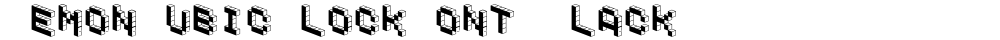 DemonCubicBlockFont Black