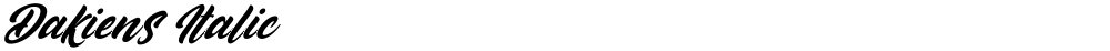 Dakiens Italic