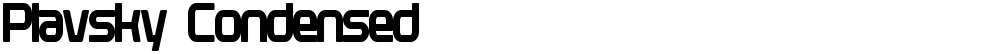 Plavsky Condensed
