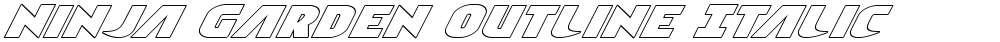 Ninja Garden Outline Italic