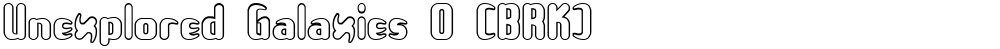 Unexplored Galaxies O (BRK)