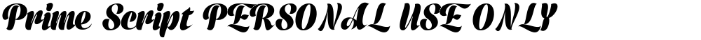 Prime Script PERSONAL USE ONLY