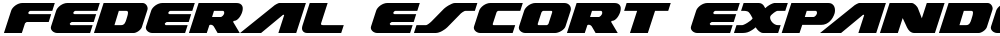 Federal Escort Expanded Italic