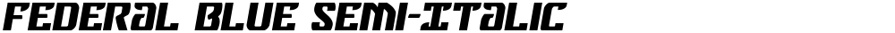 Federal Blue Semi-Italic