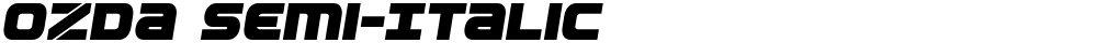 Ozda Semi-Italic