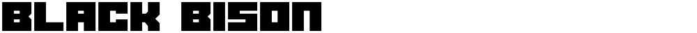 Black bison
