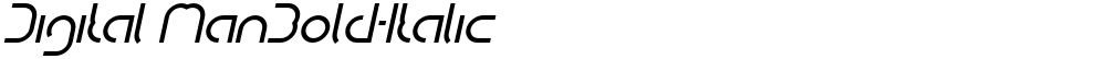 Digital ManBold-Italic