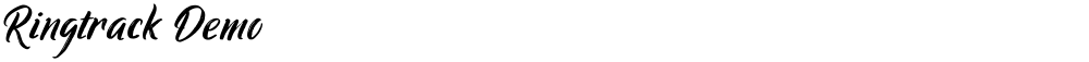 Ringtrack Demo