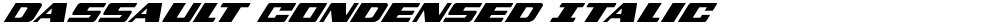 Dassault Condensed Italic