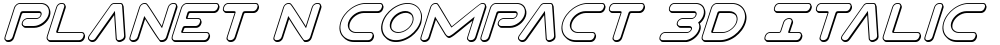 Planet N Compact 3D Italic