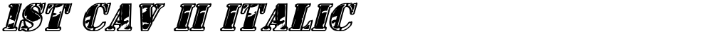 1st Cav II Italic
