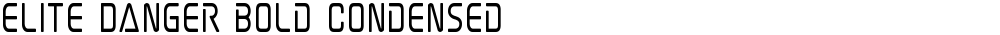 Elite Danger Bold Condensed