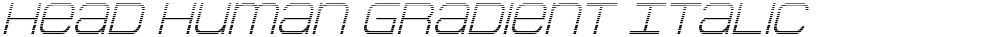 Head Human Gradient Italic