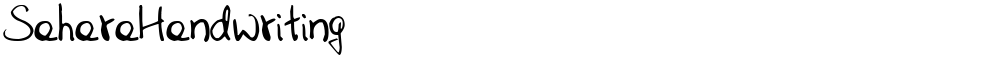 SaharaHandwriting