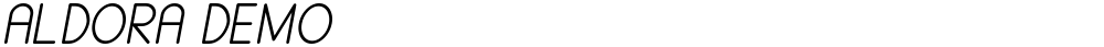 ALDORA DEMO