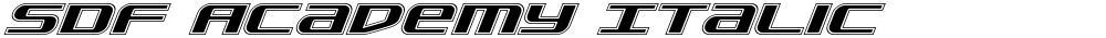 SDF Academy Italic