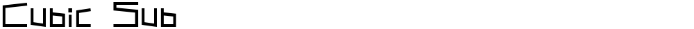 Cubic Sub
