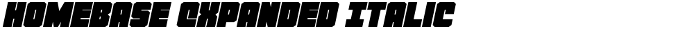 Homebase Expanded Italic