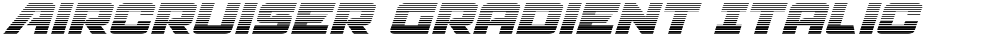 Aircruiser Gradient Italic