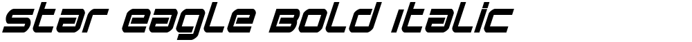 Star Eagle Bold Italic