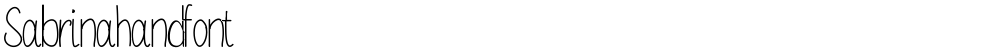 Sabrinahandfont