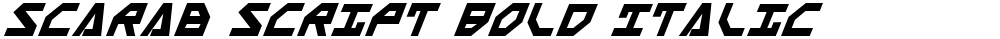 Scarab Script Bold Italic
