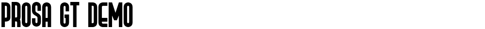 Prosa GT Demo