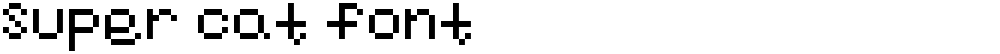 super cat font