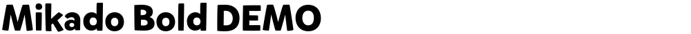 Mikado Bold DEMO